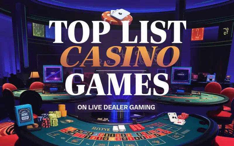 list of casino games